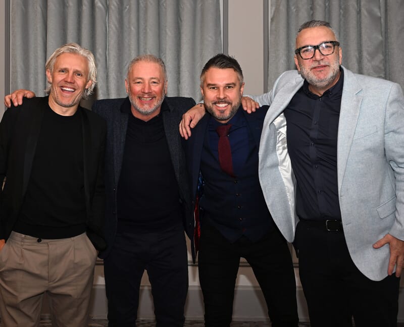 Lunch with the Football Characters: Special Guests Ally McCoist, Jimmy Bullard and Neil 'Razor' Ruddock with Sky Sports host Pete Graves