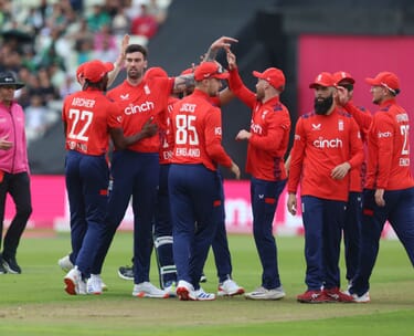 England v india hospitality: edgbaston odi 8 International T20 Edgbaston - England v Pakistan: England celebrate a wicket