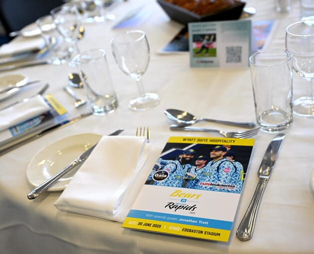 Bears v rapids: t20 blast cricket hospitality 2025 10 Bears v Rapids T20 Blast Cricket Hospitality 2025 - The Wyatt Suite