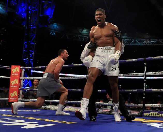 boxing sport hospitality anthony joshua