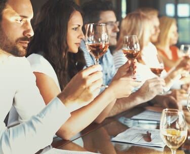 Corporate Online event celebrity Virtual event wine tasting private dining