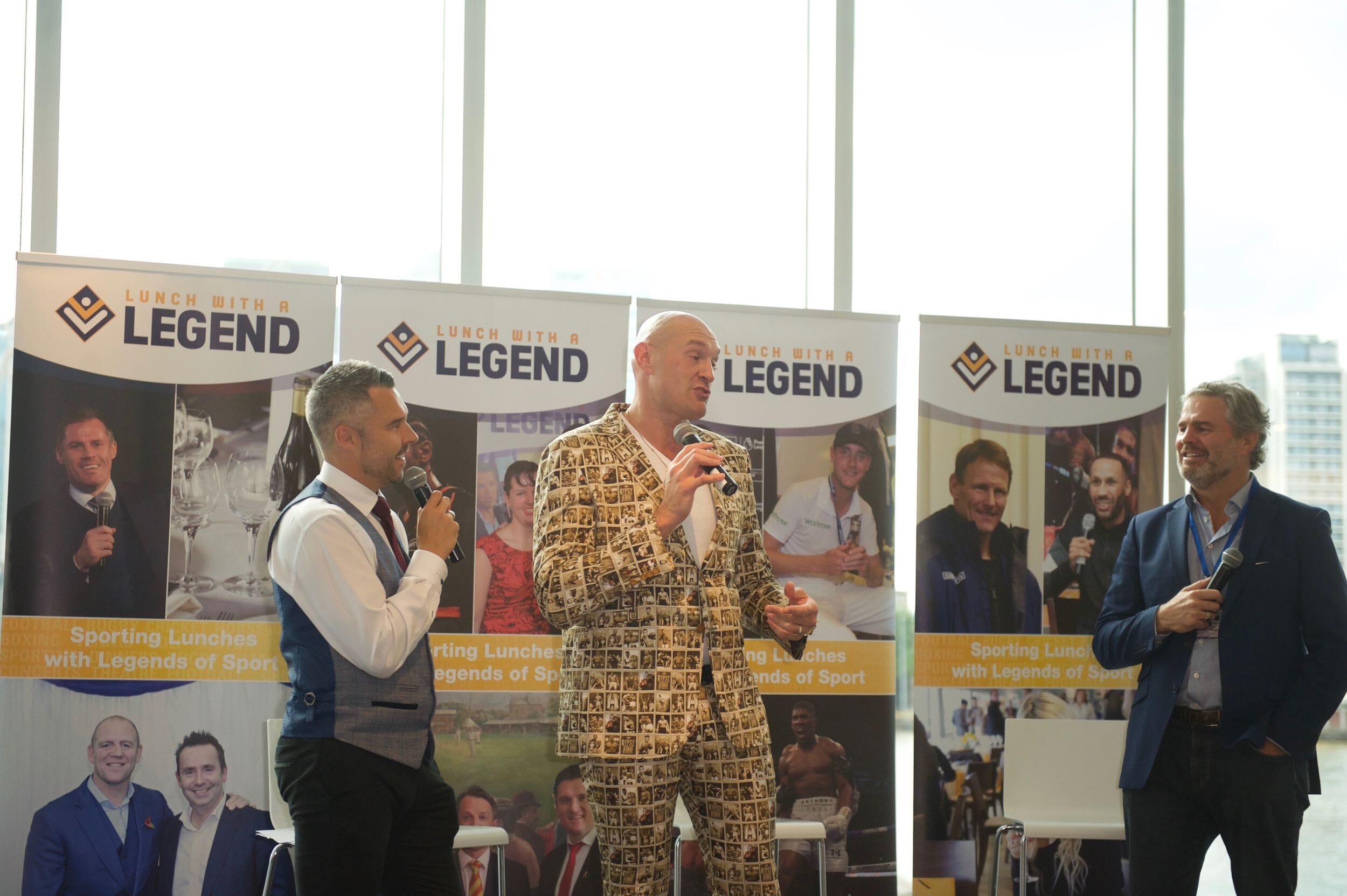 Tyson Fury at our Heavyweight Boxing Hospitality