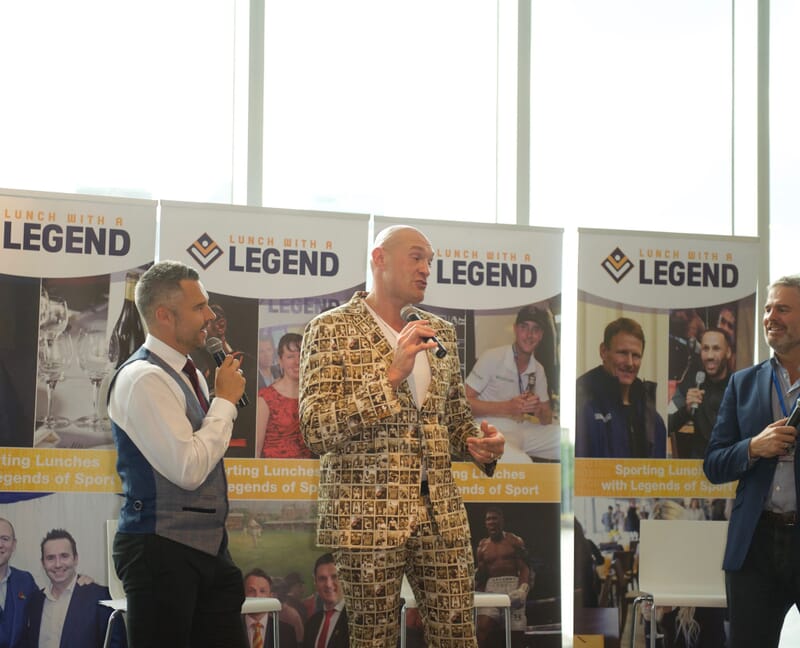 Tyson Fury at our Heavyweight Boxing Hospitality