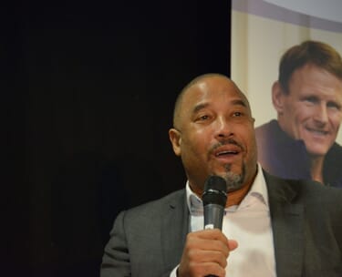 John Barnes at our Cheltenham Gold Cup Lunch in London