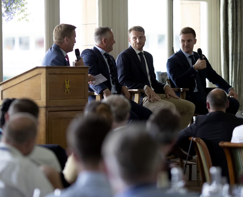 Our superb panel of speakers at the Lord's Long Room Lunch 2022