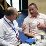 London Gold Cup Lunch 2023 Speaker Sponsor table with Phil Vickery