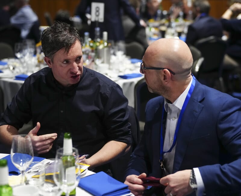London Gold Cup Lunch 2023 Speaker Sponsor table with Robbie Fowler